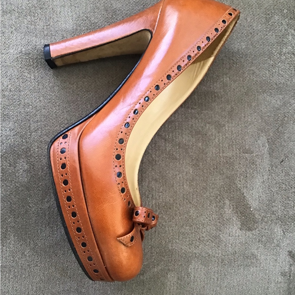 Kate Spade Leather Platform Heels Size 6 - Picture 11 of 16